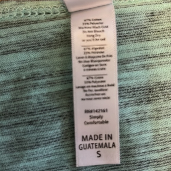 NWT lularoe classic tee size small aqua and gray - Picture 5 of 5